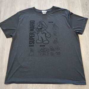 Super Mario Graphic T-Shirt Mens XL Gamer Cosplay Casual